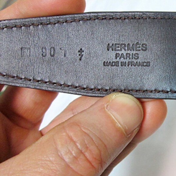 Hermes Royal belt buckle & Reversible leather - Picture 6 of 12